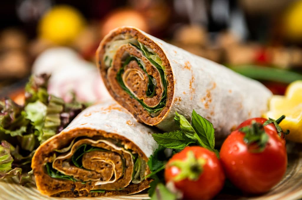 Duble dürüm — Çiğ Köfte