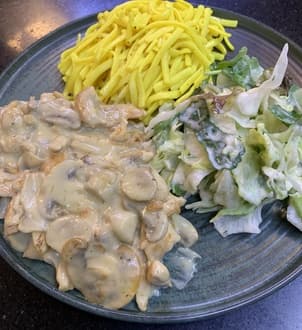Kremalı Mantarlı Tavuk — Burger